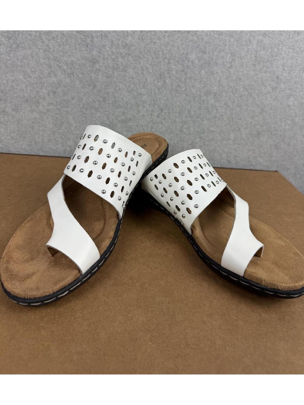 Array white leather sandal 12N